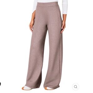 SPANX AIRESSENTIALS SHIMMER WIDE LEG PANTS